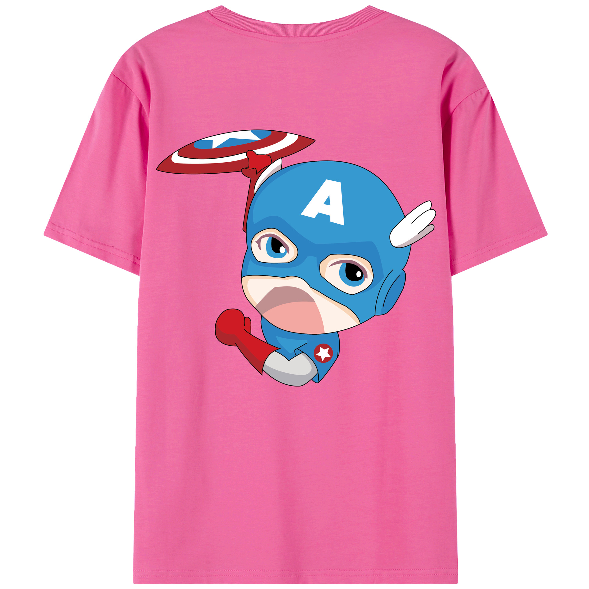 （画像用） アベンジャーズ The Avengers レディース半袖Tシャツ(バックプリント)
